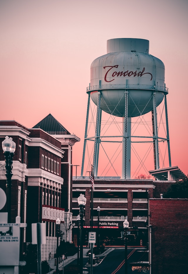 photo of a water tower